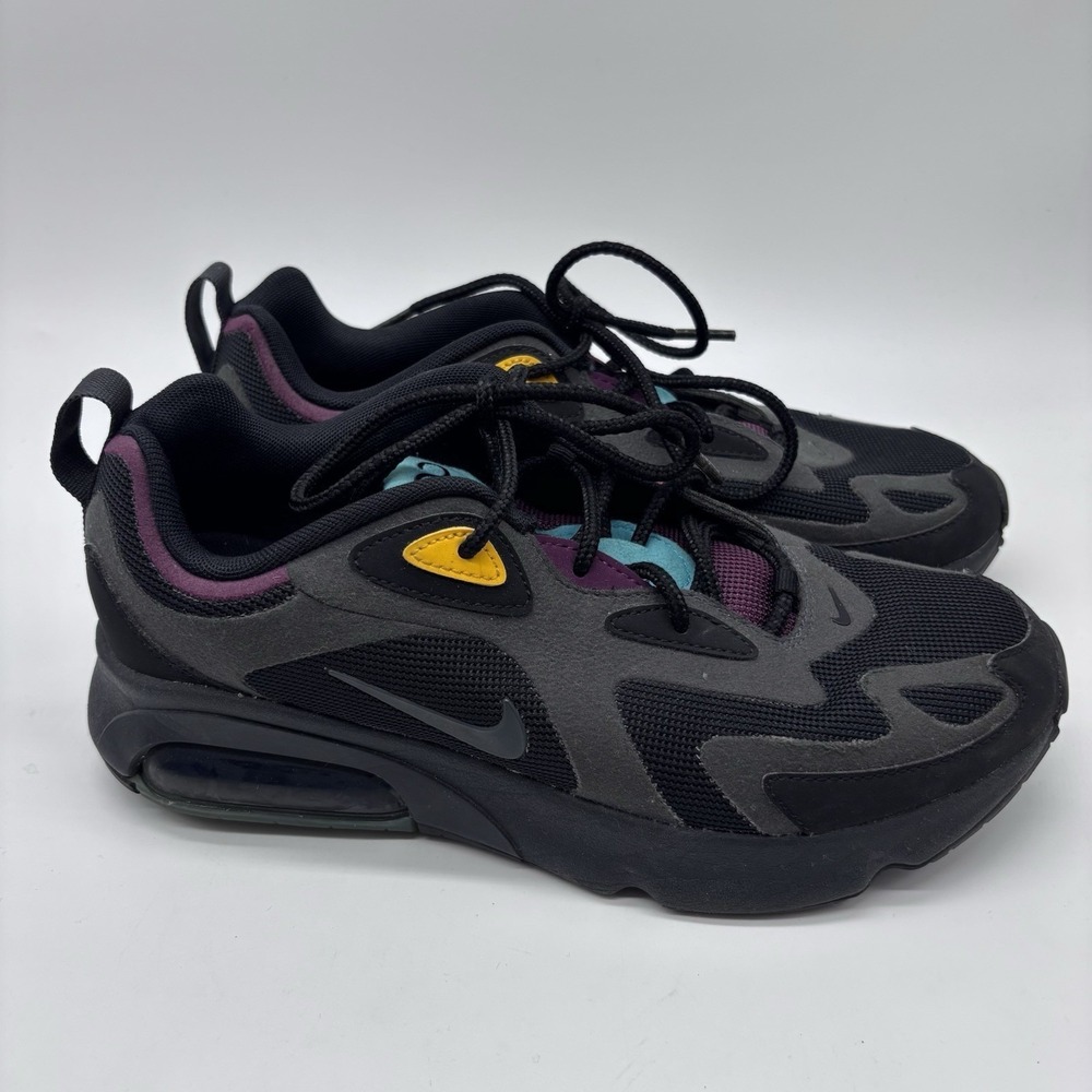 Nike Air Max 200 Mens 10 Bordeaux 2019 AQ2568-001 Teal Purple Yellow Black